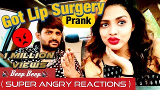 Got Lip Surgery Done  Prank On Hiren  Super Angry Reactions  BEEP BEEP [upl. by Herve818]