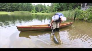 Hornbeck Boats How to get into a canoe version 2 [upl. by Us]