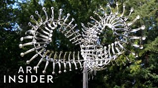 How These Metal Sculptures Move With The Wind [upl. by Yllil729]