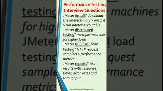 JMeter TestingJMeter Interview QuestionsJMeter API TestingJMeter Load TestingJMeterLearn JMeter [upl. by Northrop619]