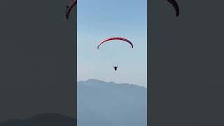 Solo paraglider in air 😱🪂 paragliding skydiving adventuretime flyingsolo ytshorts ytvira yt [upl. by Pierpont]