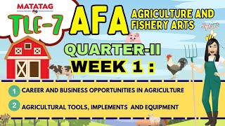 TLE 7 Q2AFA Career and Business Opportunities and Agricultural Tools Implements and Equipment [upl. by Enirehs515]