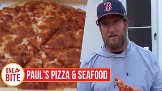 Barstool Pizza Review  Pauls Pizza amp Seafood Falmouth MA [upl. by Ateuqram117]