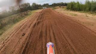 GoPro race 3 C1 white rose mxc Doncaster moto parc motocross pt2 [upl. by Etirugram]