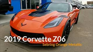 Sebring Orange Metallic 2019 Corvette Z06 [upl. by Gris]