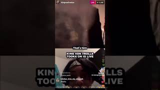 KING VON TROLLING TOOKA💀youtube kingvon lildurk oblock [upl. by Ardnuasal601]