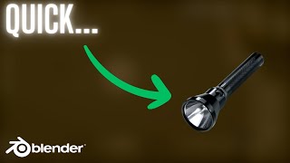 BLENDER SIMPLIFIED  How To Make a Flashlight in Blender 42  Tutorial [upl. by Hannis]