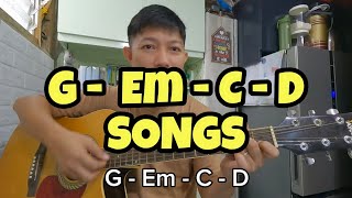 G Em C D Songs [upl. by Lanny]