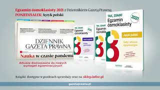 EGZAMIN ÓSMOKLASISTY z Dziennikiem Gazetą Prawną [upl. by Yeoz732]