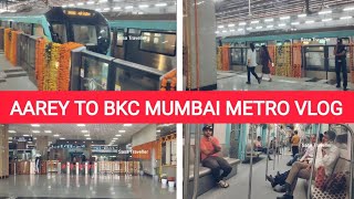 MUMBAI UNDERGROUND METRO LINE 3  AAREY TO BKC  TICKET amp TIMINGS  FULL DETAILS  SASA TRAVELLER [upl. by Ardiedak200]