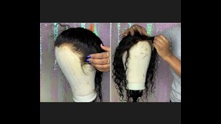 Reviving my old lace frontal wig plucking for beginners [upl. by Lachman]