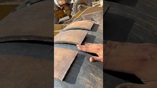 Amazing process for excavator new bucket back plate adjust with welding tools shorts welding [upl. by Azila]