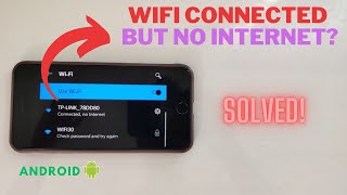 How to fix Wifi Connected but no Internet Access Android 2024 [upl. by Asirret82]