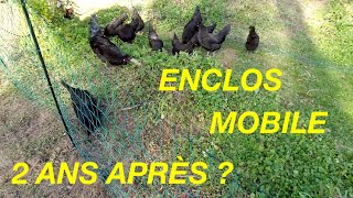 ENCLOS MOBILE POUR POULES  2 ANS APRÈS [upl. by Analos205]