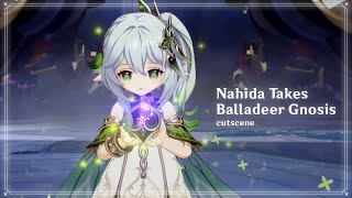 Nahida takes Balladeer Gnosis  Genshin Impact Cutscene [upl. by Eanod]