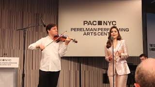 Joshua Bell plays from West Side Story at PAC NYC opening [upl. by Nnyledam]