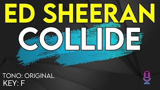 Ed Sheeran  Collide  Karaoke Instrumental [upl. by Gnuhn32]