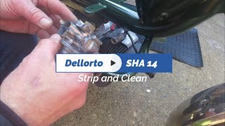 Dellorto SHA 14 Carburetor Strip Down  Cimatti Mini Chic Moped Restoration [upl. by Hnoj]