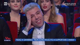 Fedez a Sanremo quotNon sono riuscito a supportare Chiaraquot  La Vita in diretta  15092023 [upl. by Abijah117]