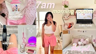 7am morning routine 🍵🌟 healthy habits productive vlog self care [upl. by Christan136]