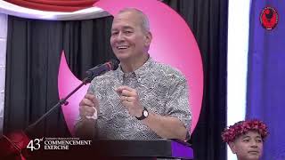 Congressman Kilili Sablan delivers 24 Northern Marianas College graduation keynote speech [upl. by Asenav]