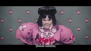 Netta  Bassa Sababa Music Video with Lyrics [upl. by Elinad]