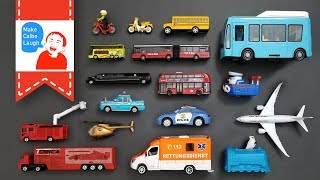 Street Vehicles Toys Collection for kids with tomica siku lego Cars and Trucks [upl. by Rosol742]