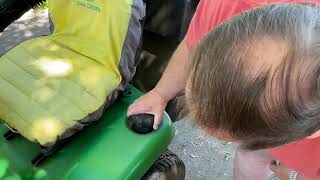 Gas and Go Easy Steps to Refuel Your John Deere X320 Lawn Tractor [upl. by Kutchins]