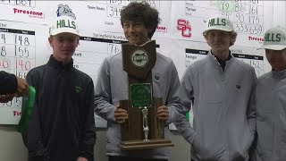 Ottawa Hills finish as runnerup in Division II state golf tournament [upl. by Nirat987]