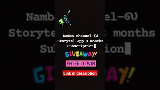 GIVEAWAY 2x Storytel App 3 month Subscription giveway storytel [upl. by Fatma660]