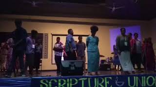 Scripture Union fiji Volunteers performing quotAu sa gadrevi kemuni quot [upl. by Ripp]