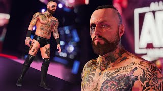 WWE 2K22 Malakai Black AEW Mod w Theme Trons amp AEW Arena  2K 60FPS [upl. by Neetsyrk]