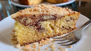 Butter Streusel Coffee Cake from scratch [upl. by Calandra718]