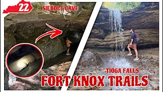 HIKING TIOGA FALLS AND FINDING A SECRET CAVE FORT KNOX TRAIL Kentucky Travels EP22 [upl. by Hutt]