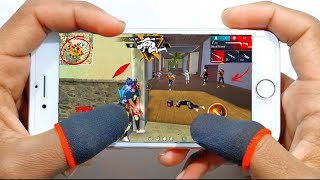 Iphone 6 Free Fire Gameplay ⚙️Settings Free Fire max HUDDPI MACRO 1 gb ram [upl. by Arabele453]