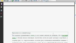 Редактирование текста в Adobe Acrobat 9 Часть 1 2640 [upl. by Ydur200]