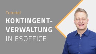 Kontingentverwaltung in esoffice  es2000 Tutorials [upl. by Sonny]