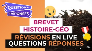 Brevet 2017  Révisions en Live dHistoire Géo  Questions Réponses  digiSchool [upl. by Norihs]