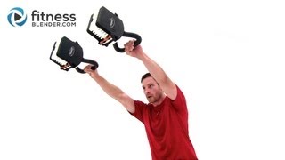 Double Kettlebell Workout  Fitness Blenders Calorie Blasting Kettlebell Training [upl. by Qifahs]