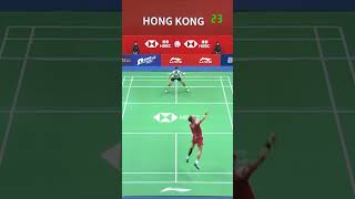 Longest rally 51 shots Viktor Axelsen vs Su Li Yang  Hong Kong Open 2024 R16 shorts badminton [upl. by Nage]