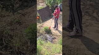 Grass Cutting Machine l Hometown Uttarakhand  Jim Corbett National Park [upl. by Acihsay688]