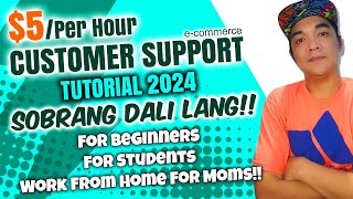 Customer Support For Beginners Work From Home Online Jobs 2024 [upl. by Ahseket]