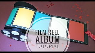 Camera Film Photo Reel Album Tutorial  Crafts n Creations [upl. by Eibor]