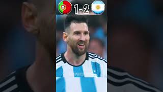 Rare Moments In Football  Portugal VS Argentina Imaginary World Cup Final  ronaldo vs messi [upl. by Ellohcin]