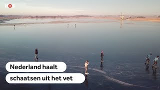 SCHAATSEN Nederland haalt de schaatsen uit het vet [upl. by Alick]