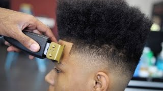 HAIRCUT TUTORIAL HIGHTOP FADE KID amp PLAY [upl. by Deeraf]