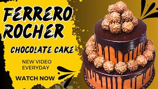 How to Make Ferrero Rocher Chocolate Cake  Nutella Mousse Cake  machanskitchen [upl. by Stockmon]