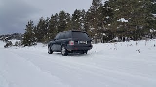 Range Rover Vogue L322 Playing on ice amp TC amp HDC [upl. by Toni]