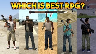 GTA  WHICH IS BEST RPG IN ALL GTA GTA 5 4 SA VC 3 2 1 [upl. by Aridatha]