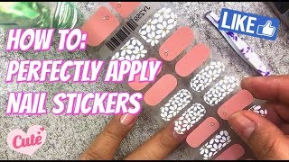 DIY How to Perfectly Apply Nail Stickers  Zai Antonio [upl. by Kwon418]